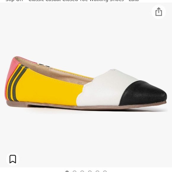 J. Adams Pointed Toe Pencil Flats - Picture 1 of 6